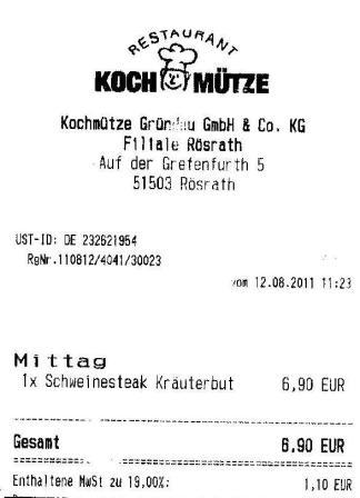ssto Hffner Kochmtze Restaurant